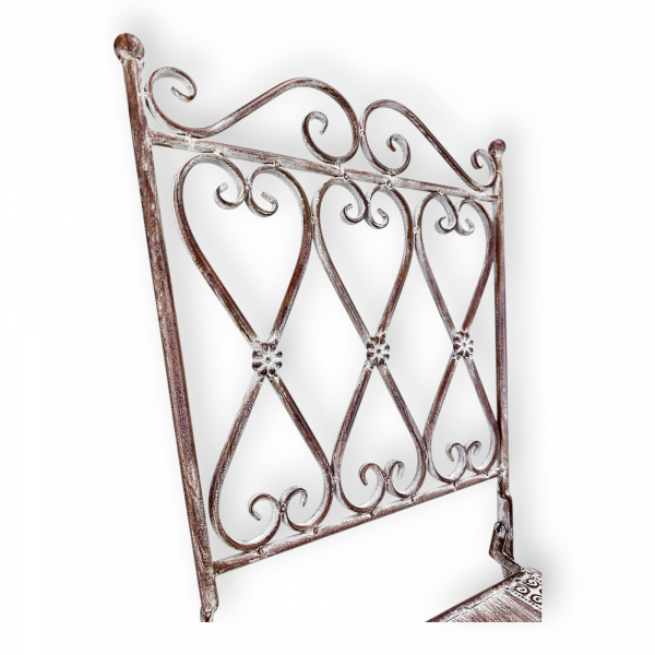 Gartenstuhl Bilbao klappbar – Landhaus Metallstuhl für Balkon & Garten